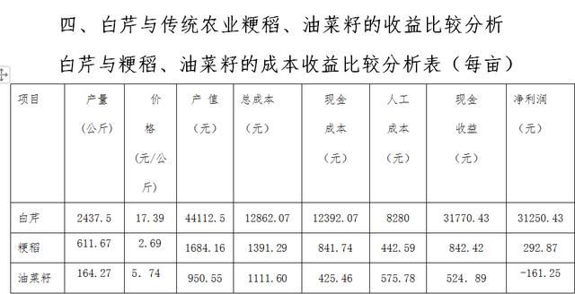 权威调查：2018年度溧阳白芹生产成本及收益不容乐观
